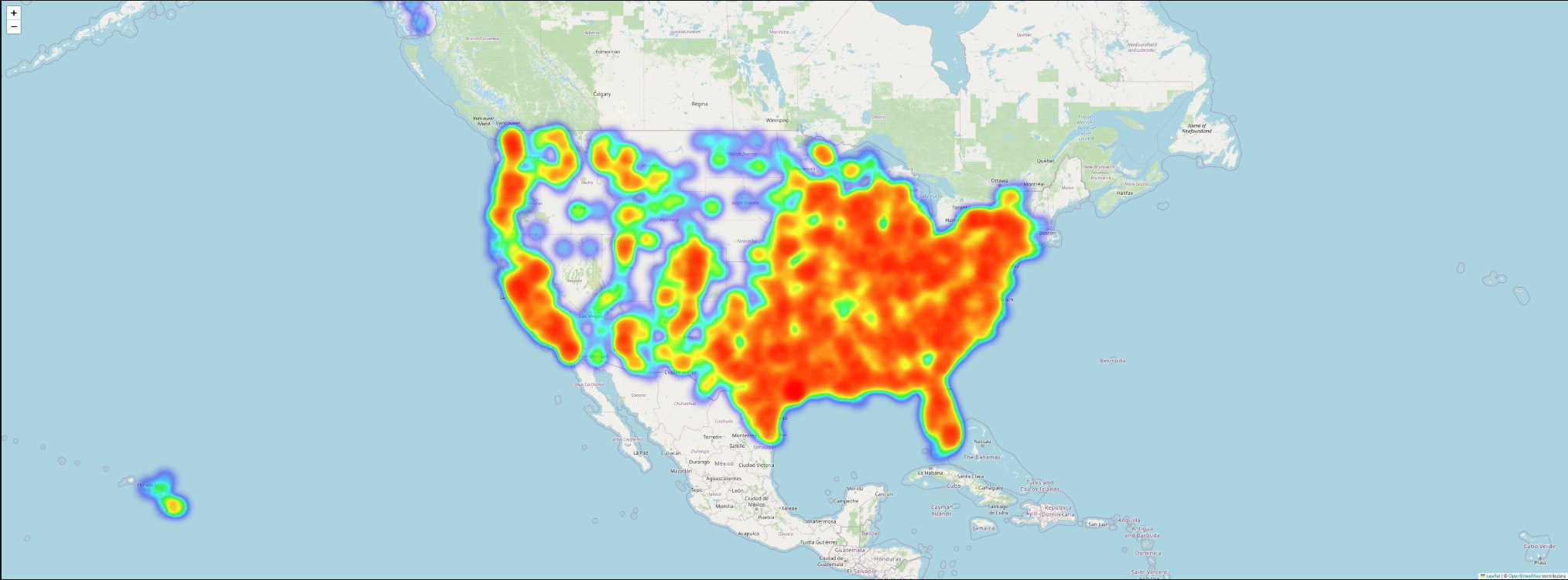 Customer distribution by ZIP code · EDA output · Basemap © OpenStreetMap contributors